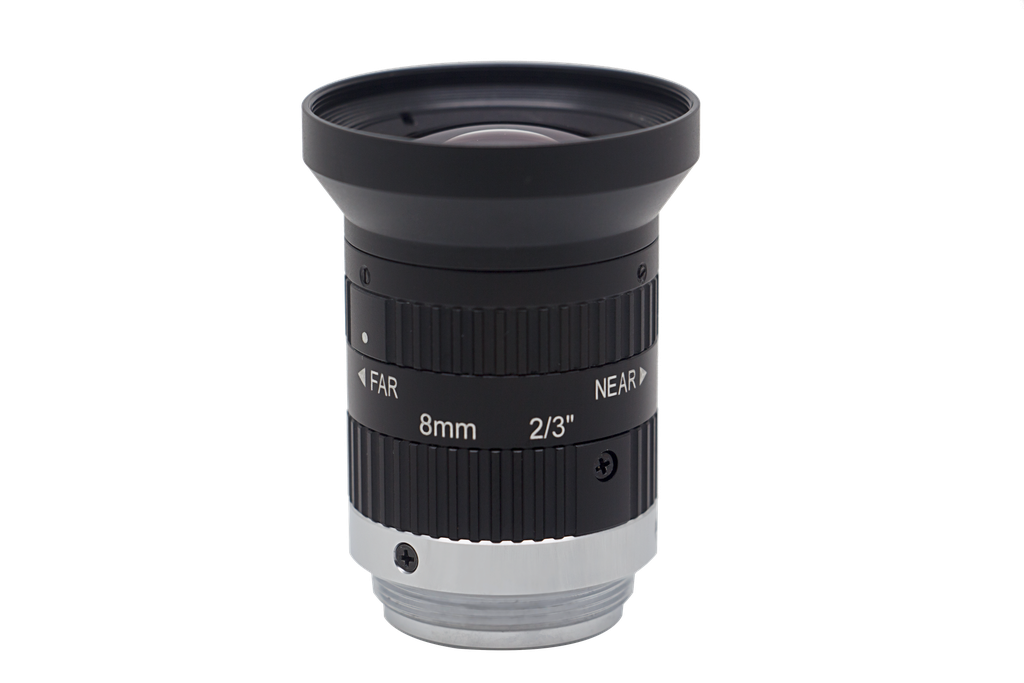 Hikrobot 8mm, F2.4, 2/3", 5MP Lens, C-Mount MVL-MF0824M-5MPE
