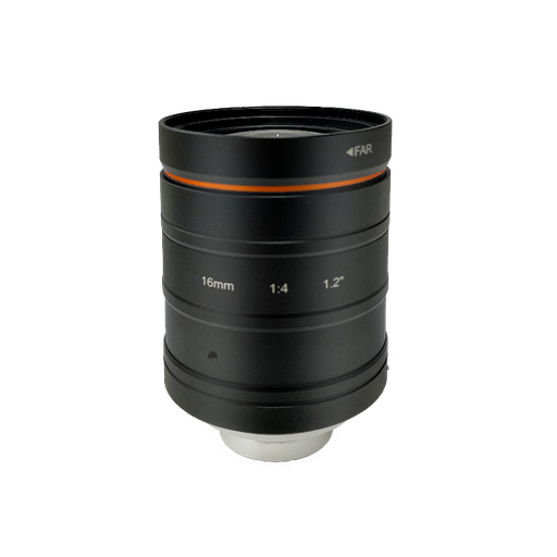 [MVL-KF1640-25MP] Hikrobot 16mm, Fixed Iris F4, 1.2", 25MP Lens, C-Mount MVL-KF1640-25MP